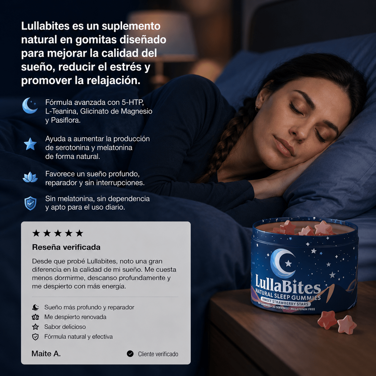 LullaBites – Gummies Naturales para tu Rutina Nocturna (60 unidades) - FOCUSFOCUS