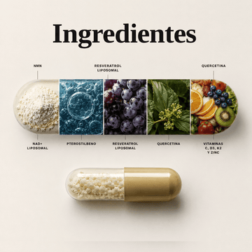 NAD+ RESVERATROL PREMIUM | Más Energía, Vitalidad Diaria y Retrasa el Envejecimiento - FOCUSFOCUS