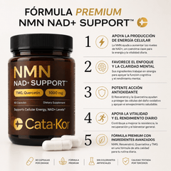 NMN - NAD+SUPPORT 4 en 1 | TMG quercetina - FOCUSFOCUS
